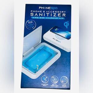 PHONESpa Wireless Charging Pad and Sanitizer - White